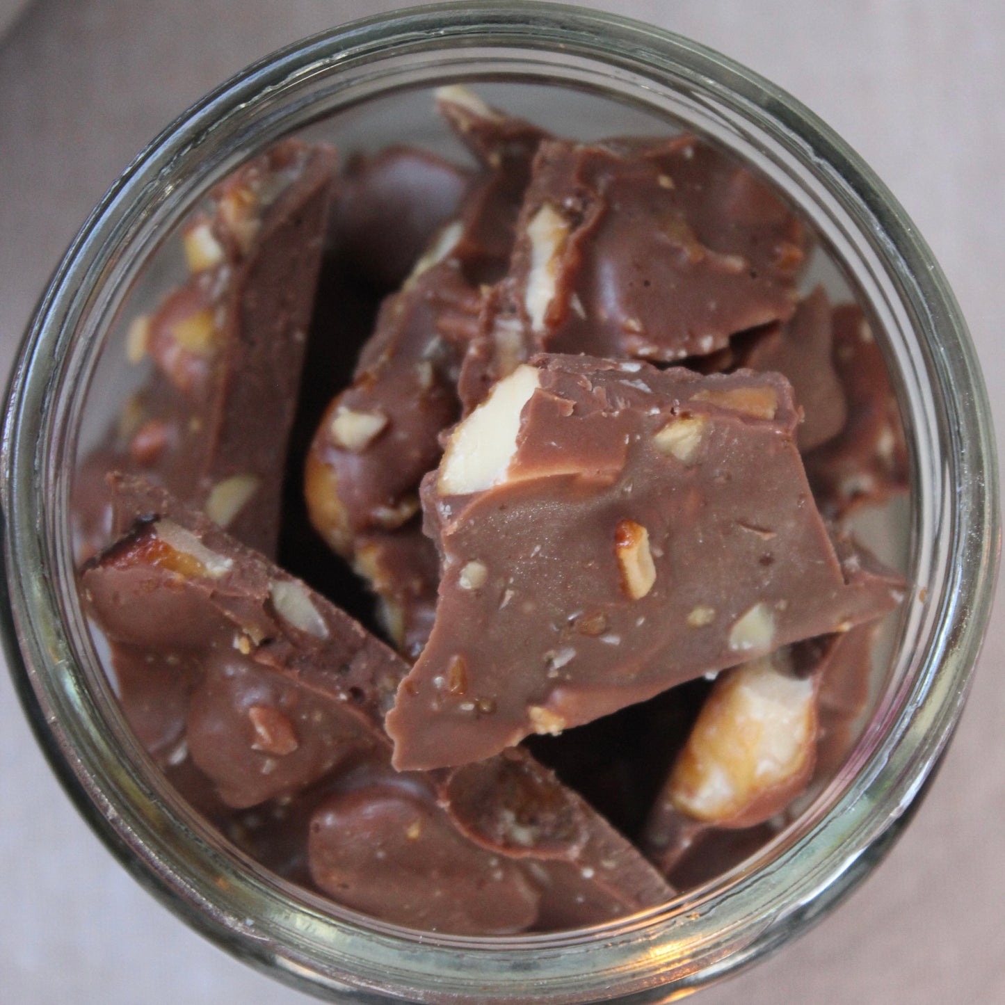 Milk Chocolate and Caramelised Macadamia Nut Bark